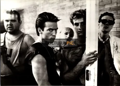 Vintage Original B&W Photo, Timothy Van Patten and Neil Clifford in "Class 1984" by Mark L. Lester - 1982