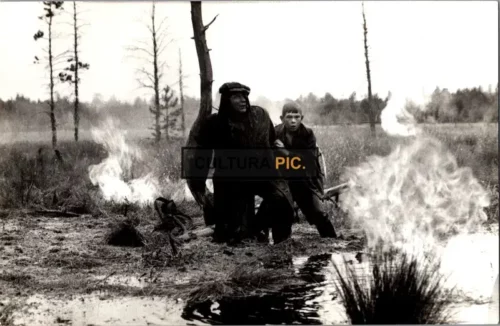 Vintage Original B&W Photo, Sergey Shakurov in TV mini series of  "Siberiade" - 1979
