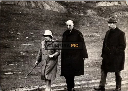 Vintage Original B&W Photo, François Flohic, Yvonne de Gaulle and Charles De Gaulle in Ireland - 1969