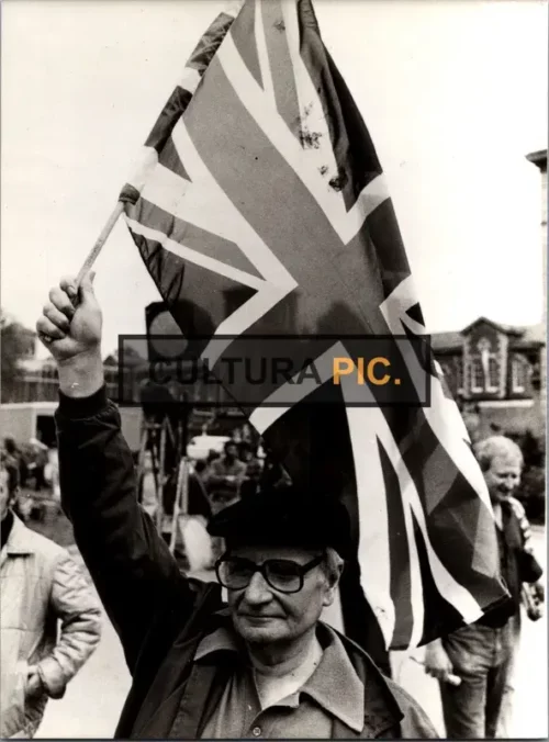 Vintage Original B&W Photo, Lindsay Anderson a British Film Director - 1987