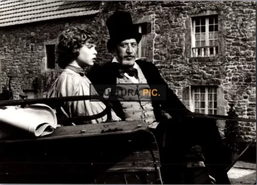 Vintage Original B&W Photo, Philippe Clay and Paul Courtois in "Un Bon Petit Diable" Directed by Jean-Claude Brialy - 1983