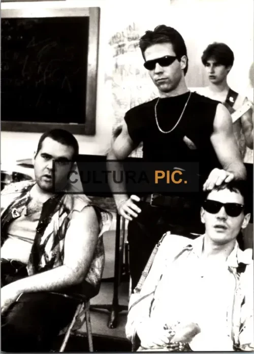 Vintage Original B&W Photo, Keith Knight and Neil Clifford in "Class of 1984" by Mark L. Lester - 1982
