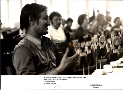 Vintage Original B&W Photo, The Documentary Film "Jutalomutazás" - 1975