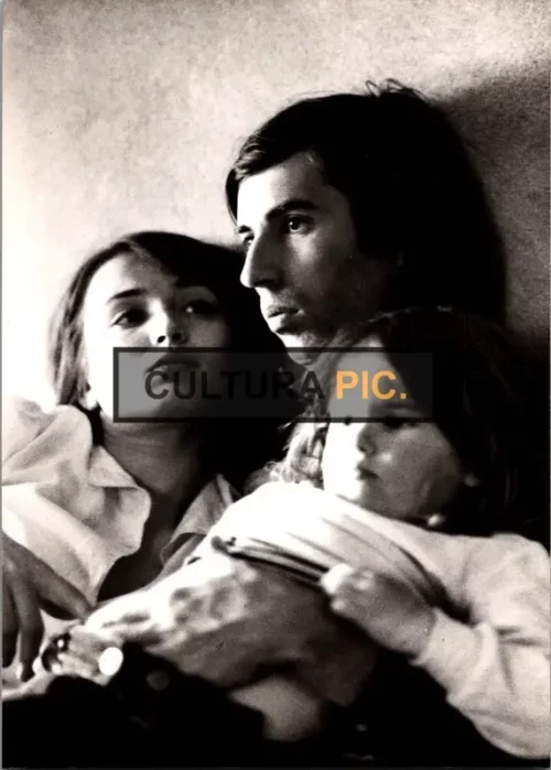 Vintage Original B&W Photo, Jacques Doillon, Lola Doillon, and Dominique Laffin in "The Crying Woman" Directed and Written by Jacques Doillon - 1979