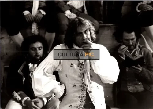 Vintage Original B&W Photo, Gérard Depardieu in The Movie "Danton" Directed by: Andrzej Wajda - 1983