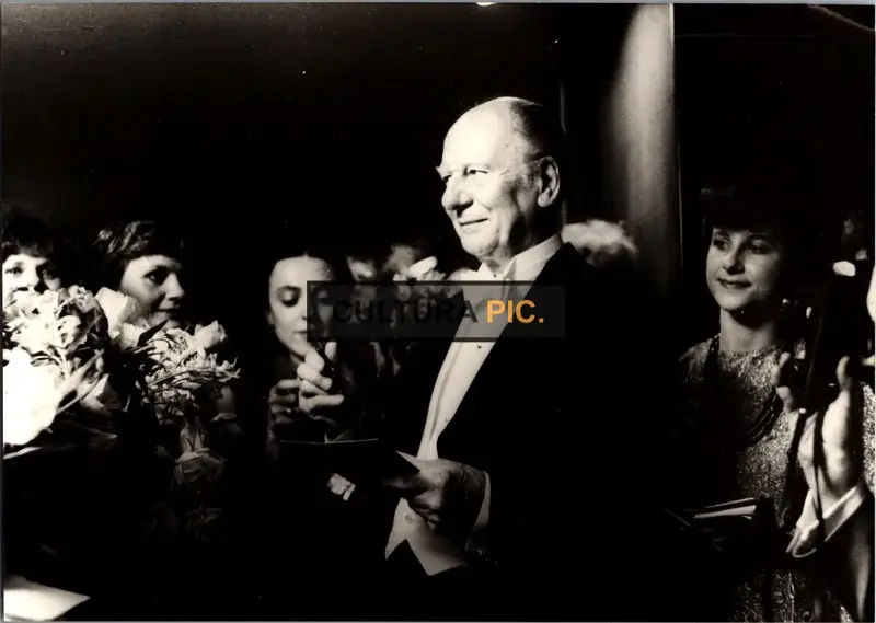 Vintage Original B&W Photo, Andrzej Wadja in the 43rd International Film Festival - 1979