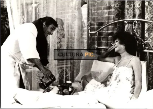 Vintage Original B&W Photo, Lino Ventura and Claudia Cardinale in "Le Ruffian" by José Giovanni - 1983