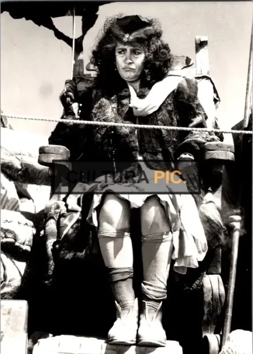 Vintage Original B&W Photo, Irene Papas in "Erendira" by Ruy Guerra - 1983