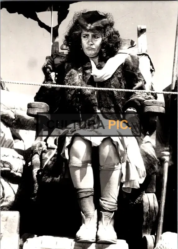 Vintage Original B&W Photo, Irene Papas in "Erendira" by Ruy Guerra - 1983