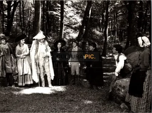 Vintage Original B&W Photo, Marcello Mastroianni in the film "That Night in Varennes" by Ettore Scola - 1982