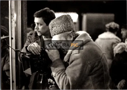 Vintage Original B&W Photo, Andrzej Wajda in "Man of Iron" - 1981