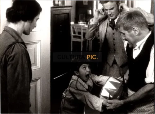 Vintage Original B&W Photo, Angela Winkler, David Bennent, Daniel Olbrychski and Marion Adorf in "The Tin Drum" by Volker Schlöndorff - 1979