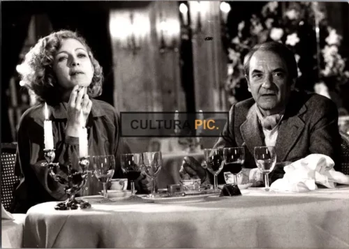 Vintage Original B&W Photo, Marie Dubois and Jean Carmet in "Il Y A Longtemps Que Je T'aime" Directed and Written by Jean-Charles Tacchella - 1979