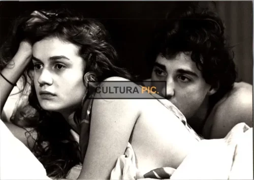 Vintage Original B&W Photo, Sandrine Bonnaire and Pierre-Loup Rajot in "A Nos Amours" by Maurice Pialat - 1983