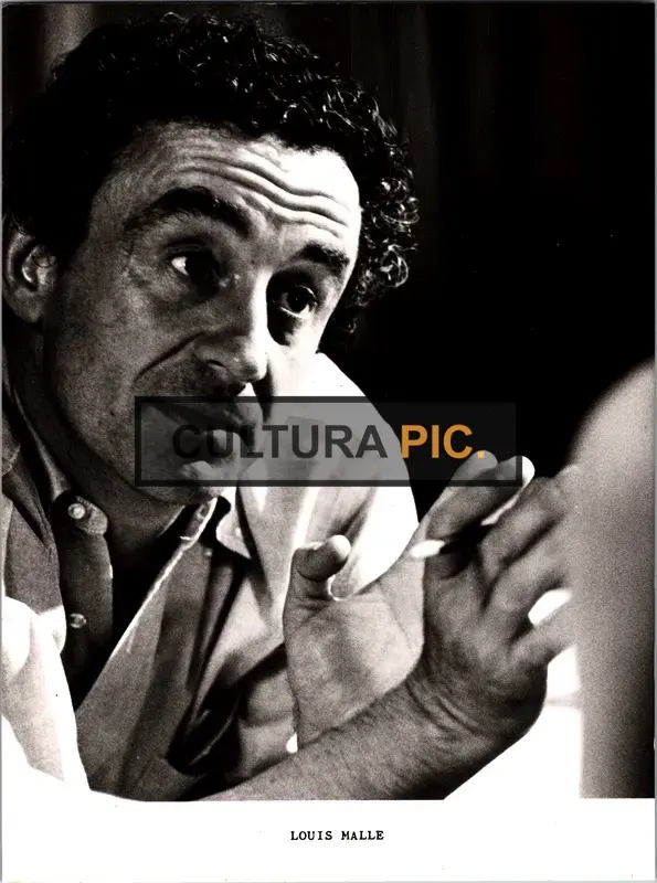 Vintage Original B&W Photo, Louis Malle Film Director - 1990