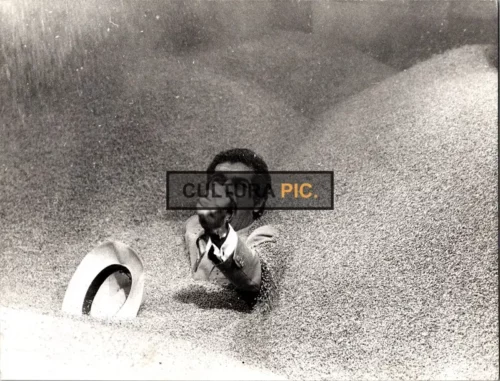 Vintage Original B&W Photo, Omar Sharif in "Le Casse" by Henri Verneuil - 1971