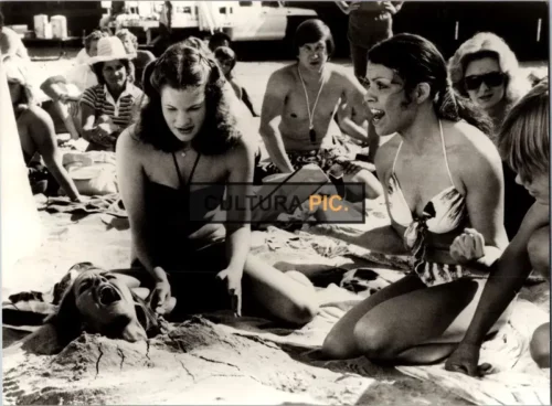 Vintage Original B&W Photo,  Laura Burkett, Jacqueline Randall and Marleta Giles in "Blood Beach" by Jeffrey Bloom - 1980