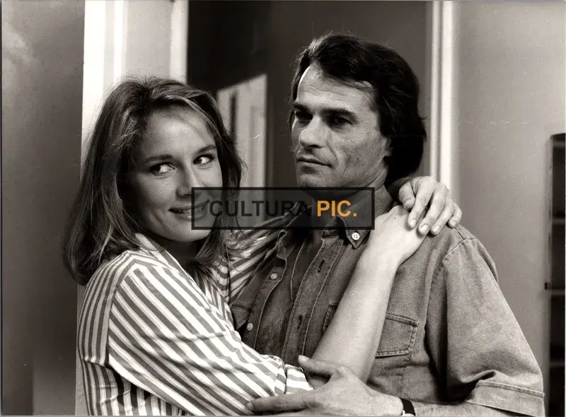 Vintage Original B&W Photo, Dominique Sanda and Jacques Zabor in "A Sweet Journey" Directed and Witten by Michel Deville - 1980