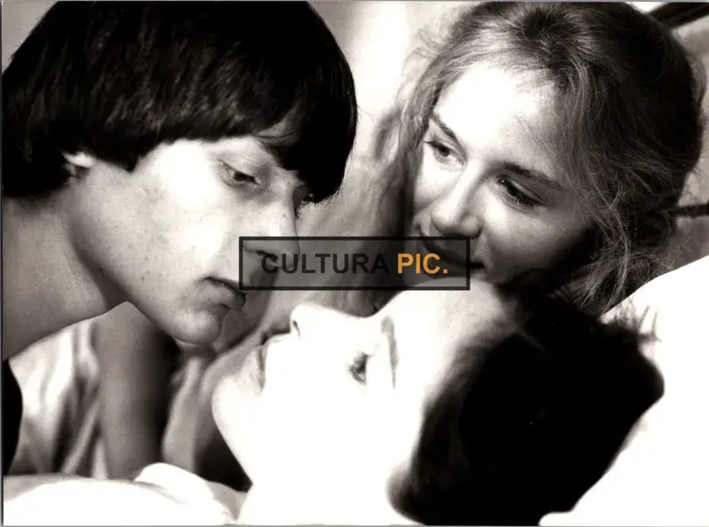 Vintage Original B&W Photo, Frédéric Andréi, Dominique Sanda and Geraldine Chaplin in "A Sweet Journey" Directed and Witten by Michel Deville - 1980