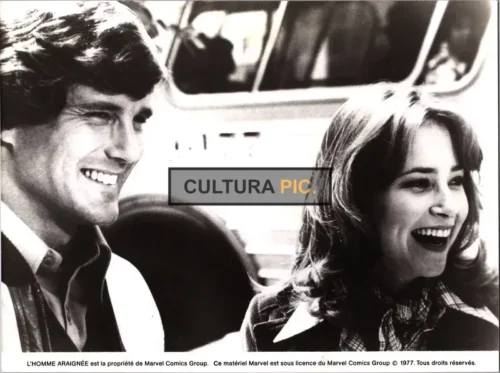 Vintage Original B&W Photo, Lisa Eilbacher and Nicholas Hammond in "The Amazing Spider-Man TV Series" - 1977