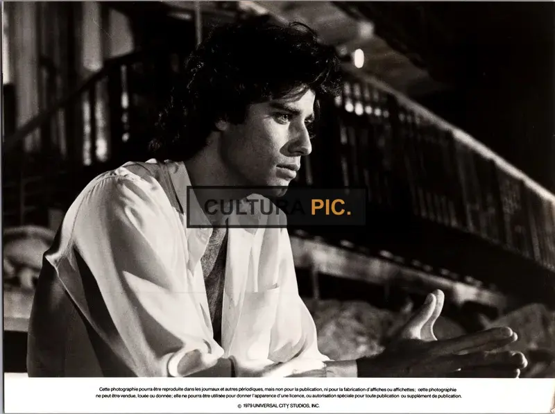 Vintage Original B&W Photo, John Travolta in "Saturday Night Fever" by John Badham - 1977