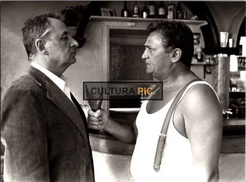 Vintage Original B&W Photo, Philippe Noiret and Roger Hanin in "Le grand carnaval" by Alexandre Arcady - 1983