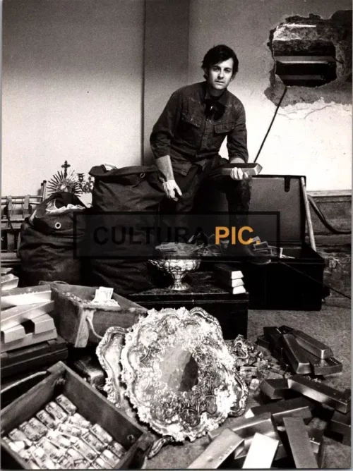 Vintage Original B&W Photo, Francis Huster in "Les Egouts Du Paradis" by Jose Giovanni - 1979