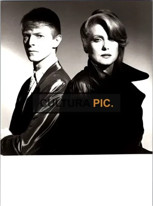 Vintage Original B&W Photo, David Bowie and Catherine Deneuve in "The Hunger" by Tony Scott - 1983
