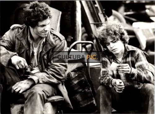 Vintage Original B&W Photo, Adam Baldwin and Chris Makepeace in "My Bodyguard" by Tony Bill - 1980