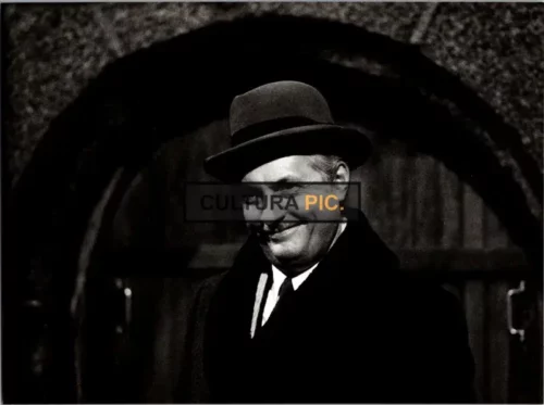 Vintage Original B&W Photo, Michel Serrault in "The Hatter's Ghost" by Claude Chabrol - 1982