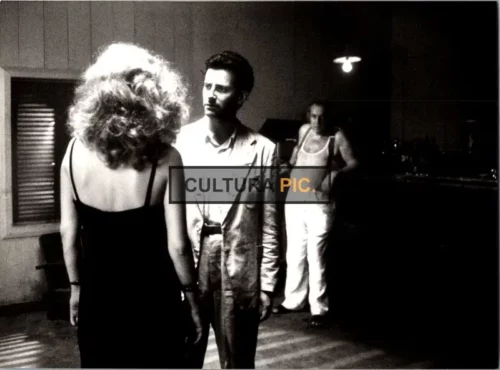 Vintage Original B&W Photo, Francis Huster and Barbara Sukowa in "Equator" by Serge Gainsbourg - 1983