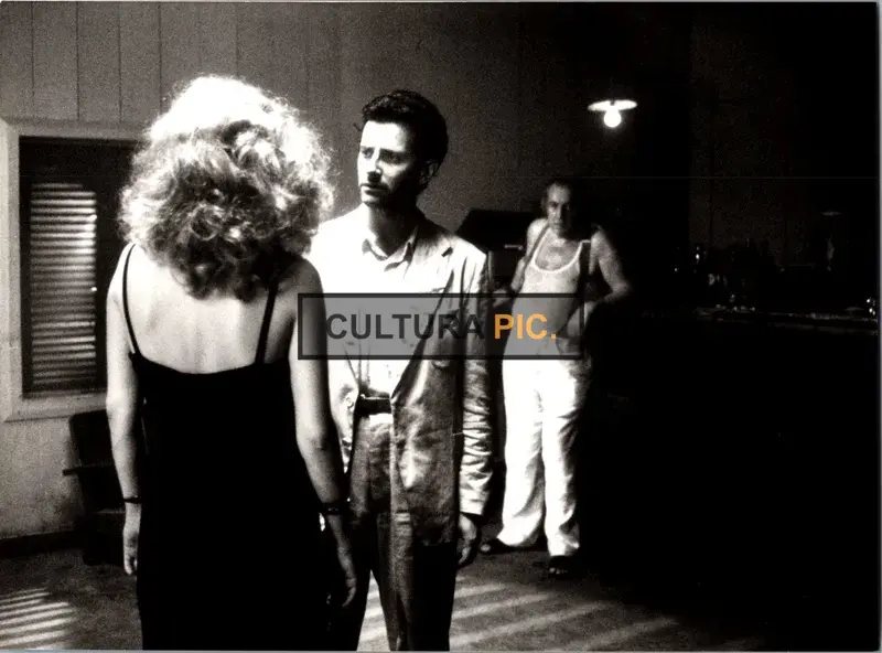 Vintage Original B&W Photo, Francis Huster and Barbara Sukowa in "Equator" by Serge Gainsbourg - 1983