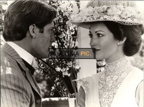Vintage Original B&W Photo, Christopher Reeve and Jane Seymour in "Somewhere in Time" by Jeannot Szwarc - 1980