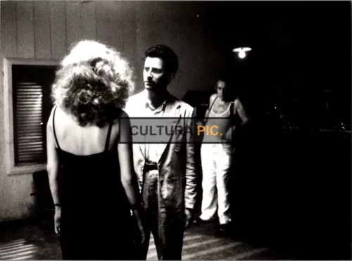Vintage Original B&W Photo, Francis Huster and Barbara Sukowa in "Equator" by Serge Gainsbourg - 1983