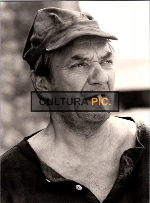 Vintage Original B&W Photo, The French Actor Named Jean Carmet - 1994