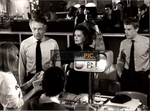 Vintage Original B&W Photo, The Scene in The Film "La truite" Directed by: Joseph Losey - 1982