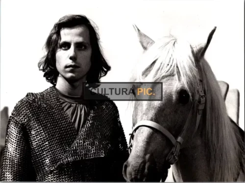 Vintage Original B&W Photo, Fabrice Luchini in "Perceval Le Gallois" by Éric Rohmer - 1978