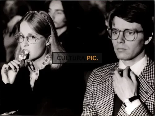 Vintage Original B&W Photo, Anne-Marie Philipe and Régis Porte in "Et la tendresse?... Bordel!" Directed and Written by Patrick Schulmann - 1979
