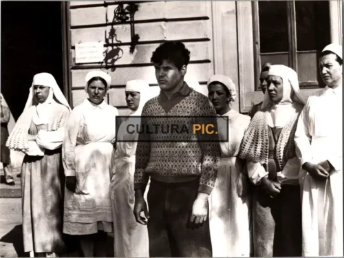 Vintage Original B&W Photo, Pierre Blaise in The Film "Down the Ancient Stairs, Original title: Per le antiche scale" - 1975