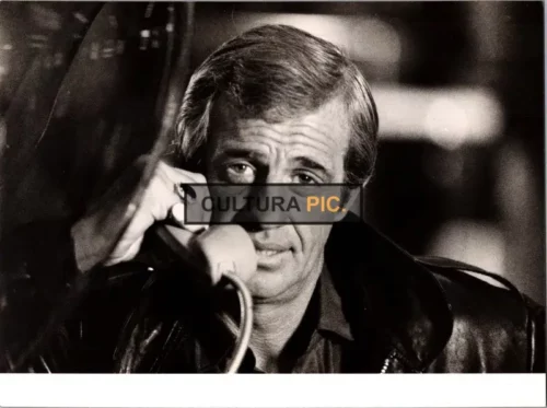 Vintage Original B&W Photo, Jean-Paul Belmondo in "Cop or Hood" by Georges Lautner - 1979