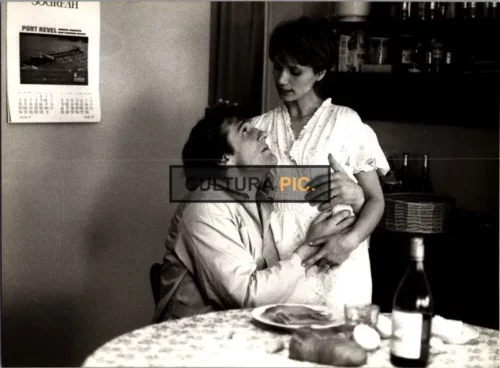 Vintage Original B&W Photo, Gérard Depardieu and Michèle Baumgartner in "The Woman Next Door" by François Truffaut - 1981