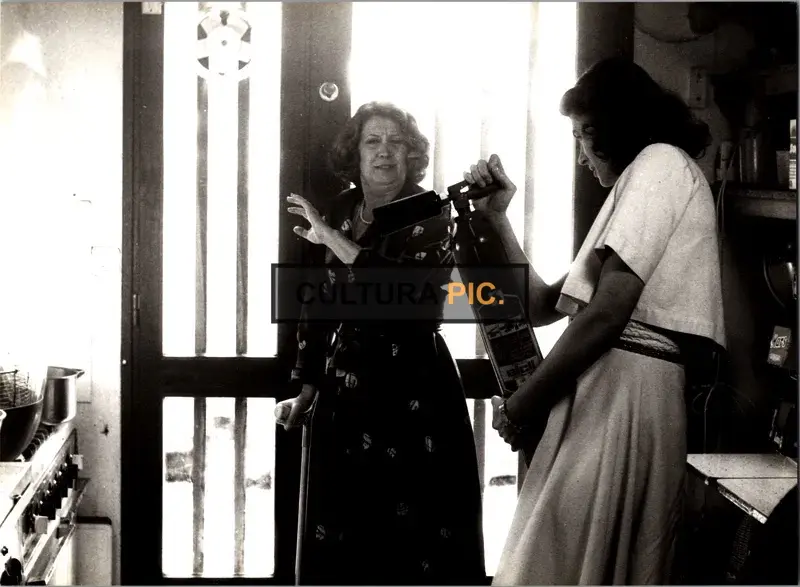 Vintage Original B&W Photo, Véronique Silver and Fanny Ardant in "The Woman Next Door" by François Truffaut - 1981