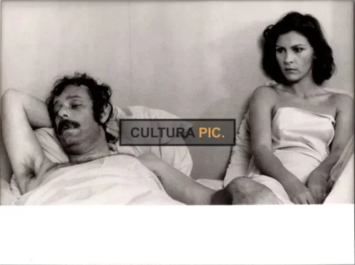 Vintage Original B&W Photo, Jean-Luc Bideau and Marie-Catherine Conti in "Et la tendresse?... Bordel!" Directed and Written by Patrick Schulmann - 1979