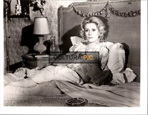 Vintage Original B&W Photo, Catherine Deneuve in "The Forbidden Room" by Dino Risi - 1977