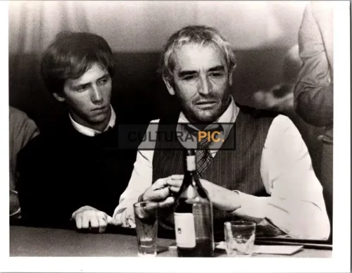 Vintage Original B&W Photo, Vittorio Gassman and Danilo Mattei in "The Forbidden Room" by Dino Risi - 1977