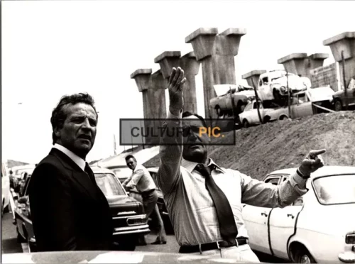 Vintage Original B&W Photo, Alberto Sordi in "Traffic Jam" by Luigi Comencini - 1979