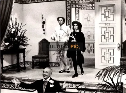 Vintage Original B&W Photo, Gene Wilder, Carol Kane, and Fritz Feld in "The World's Greatest Lover" Directed and Written by Gene Wilder - 1977