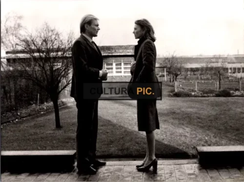 Vintage Original B&W Photo, Aurore Clément and Helmut Griem in "The Meetings of Anna" Directed and Written by Chantal Akerman - 1978