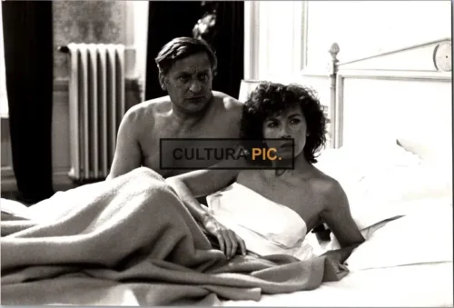 Vintage Original B&W Photo, Bruno Cremer and Marlène Jobert in "Effraction" by Daniel Duval - 1983
