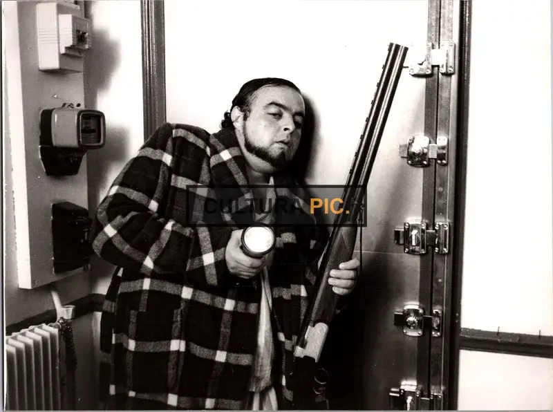 Vintage Original B&W Photo, Jacques Villeret in "Rien ne va plus" by Jean-Michel Ribes - 1979